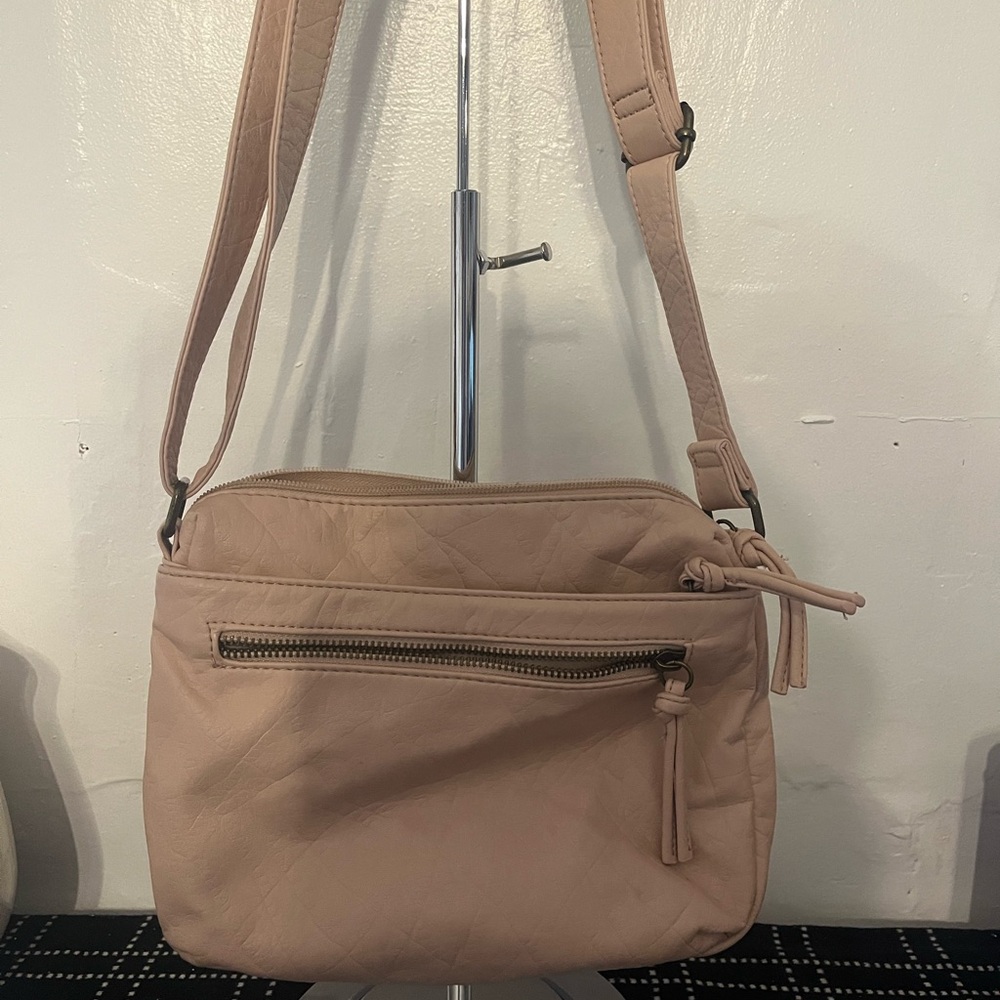 Bueno Blush Quilted Crossbody Bag